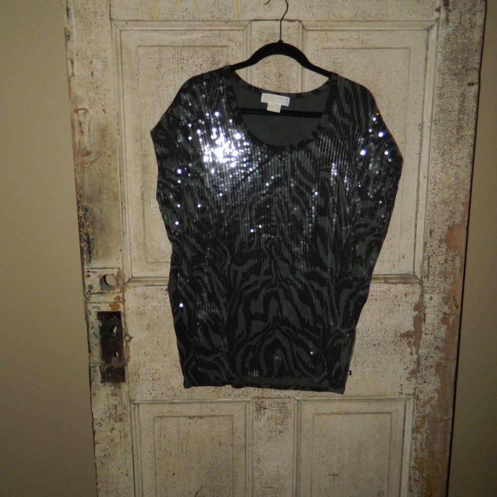 Michael Kors Sequin Front Blouse Top Womens Size 1X (R-34)